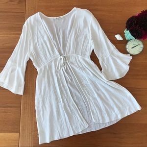 Open gauze swimsuit cover